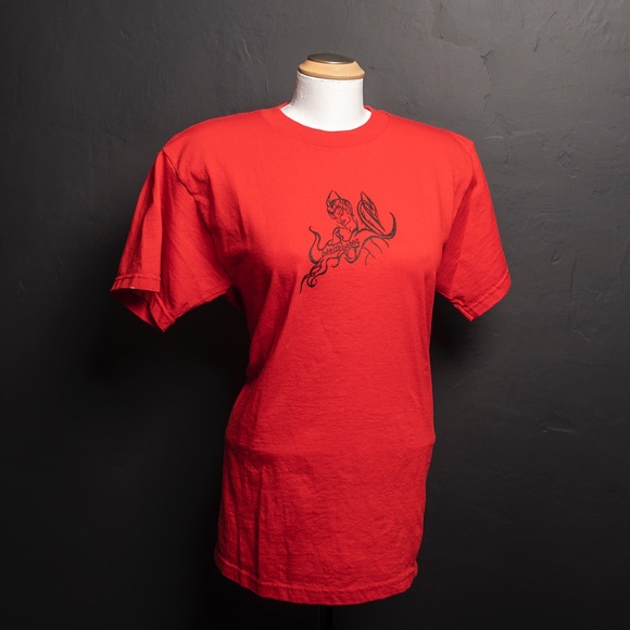 Red Beelzebabes Roller Derby Tee no. 7 Size M - Picture 2 of 5